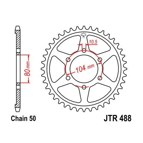 ZĘBATKA JT TYŁ JTR488,42