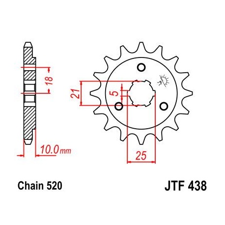 ZĘBATKA JT PRZÓD JTF438,15