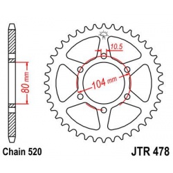 ZĘBATKA JT TYŁ JTR478,45