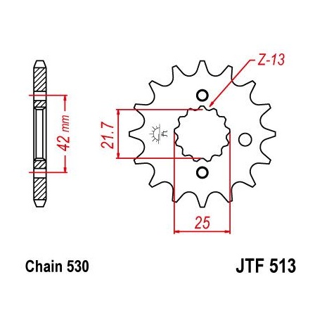 ZĘBATKA JT PRZÓD JTF513,13