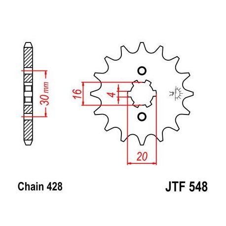 ZĘBATKA JT PRZÓD JTF548,13