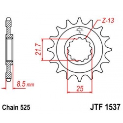 ZĘBATKA JT PRZÓD JTF1537,15