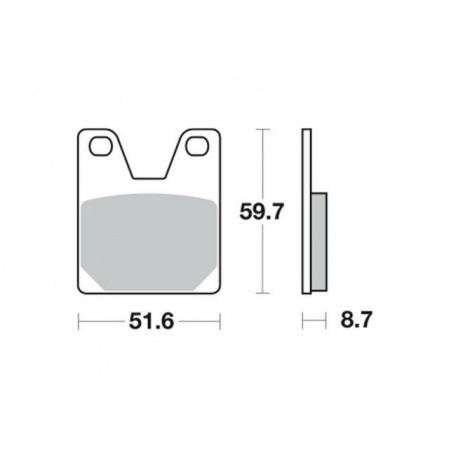 KLOCKI HAMULCOWE TRW MCB702