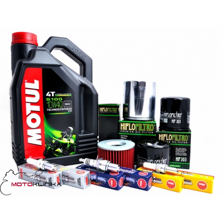 OLEJ MOTUL 4L FILTR OLEJU ŚWIECA  SUZUKI AN 650 BURGMAN 