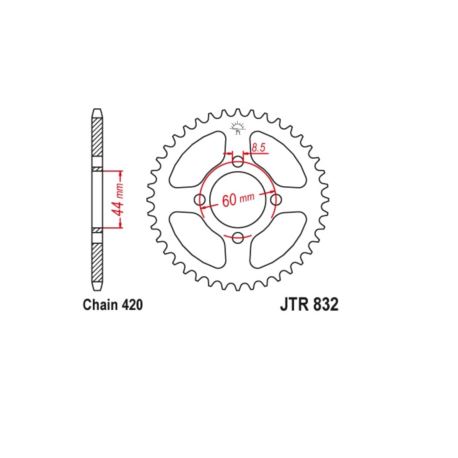 ZĘBATKA TYŁ JTR1832,52 LUB JTR832,52