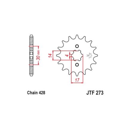 ZĘBATKA PRZÓD JT JTF273,15