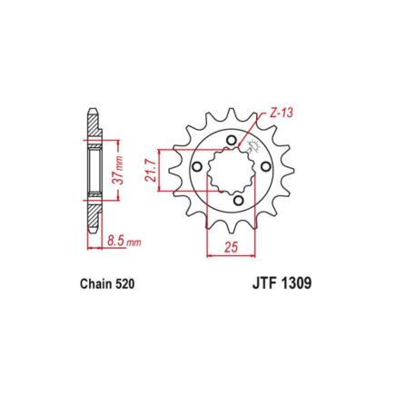 ZĘBATKA JTF1309,15