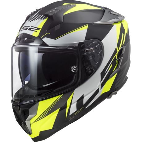 KASK LS2 FF327 CHALLENGER SQUADRON HV YELLOW S
