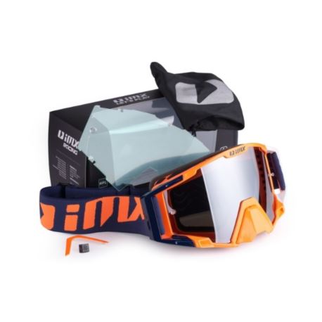 GOGLE IMX SAND ORANGE/WHITE/BLUE 2 SZYBY