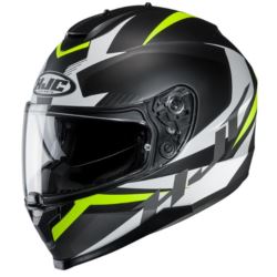 KASK HJC C70 TROKY BLACK/FLO GREEN ROZ. L