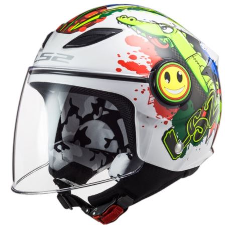 KASK LS2 OF602 FUNNY JUNIOR CROCO WHITE L