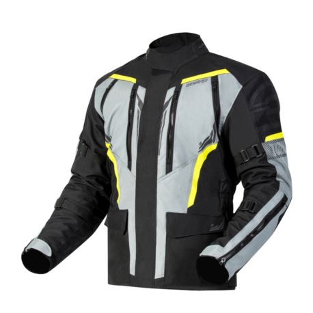 KURTKA TEKSTYLNA OZONE TOUR III BLK/GREY/FLUO 10XL