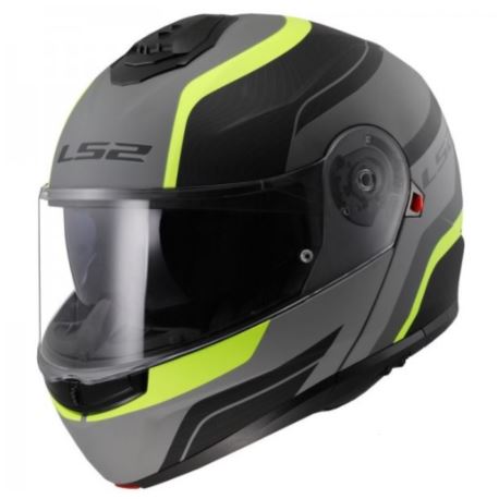 KASK LS2 FF908 STROBE II MONZA M.BL. H-V YELLOW M