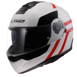 KASK LS2 FF908 STROBE II AUTOX WHITE RED XXL