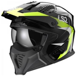 KASK LS2 OF606 DRIFTER TRIALITY H-V YELLOW S