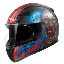 KASK LS2 FF353 RAPID II ZOMBIE BLACK RED S