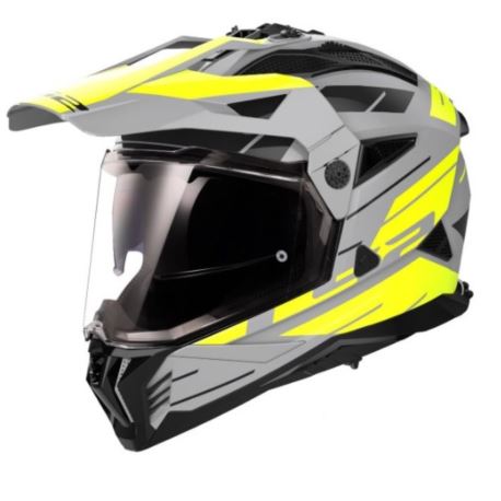 KASK LS2 MX702 PIONEER II NAMIB M. GREY H-V YEL M