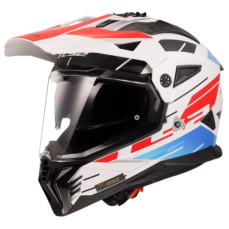 KASK LS2 MX702 PIONEER II NAMIB WHITE BLUE RED XL