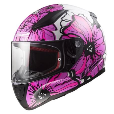 KASK LS2 FF353 RAPID II POPPIES PINK XS