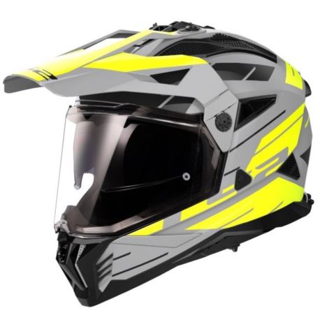 KASK LS2 MX702 PIONEER II NAMIB M.GREY H-V YEL XL