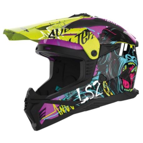 KASK LS2 MX708 FAST II GORILLA PURPLE ROZ. 3XL