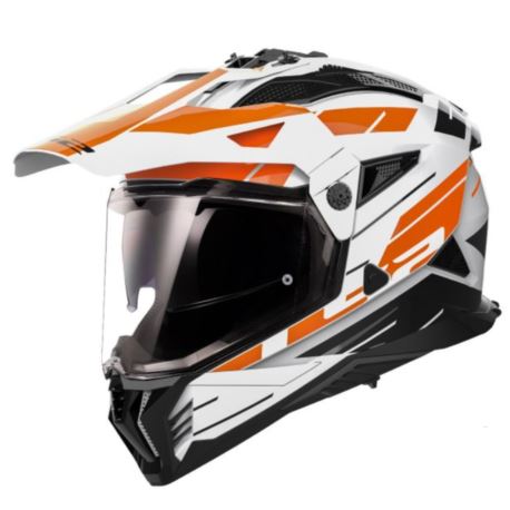 KASK LS2 MX702 PIONEER II NAMIB WHITE ORANGE L