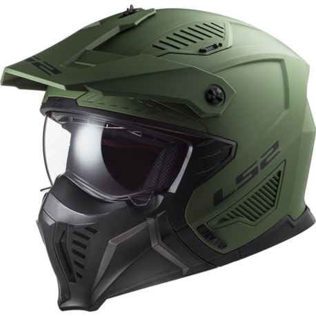 KASK LS2 OF606 DRIFTER SOLID MATT MILI GREEN-06 S