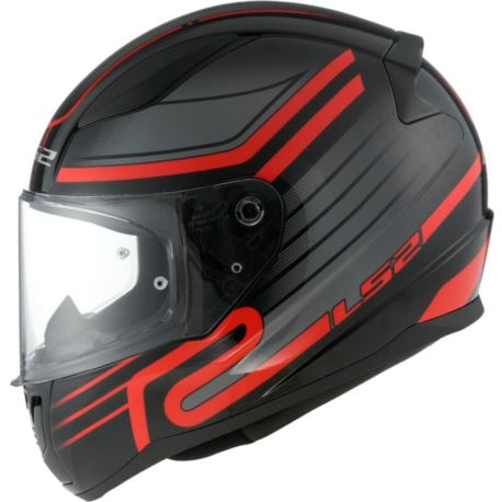 KASK LS2 FF353 RAPID II CIRCUIT BLACK RED-06 L