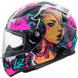 KASK LS2 FF353 RAPID II CYBERG M. PURP.CYAN-06 L