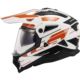 KASK LS2 MX702 PIONEER II NAMIB WHITE ORANGE S