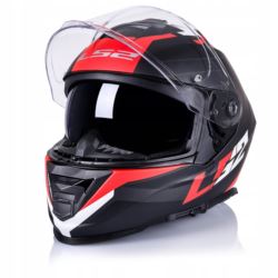 KASK LS2 FF800 STORM II NERVE M. BLACK RED L