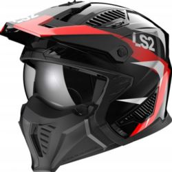 KASK LS2 OF606 DRIFTER TRIALITY RED-06 L