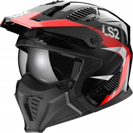 KASK LS2 OF606 DRIFTER TRIALITY RED-06 L