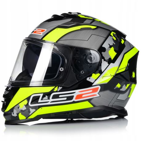 KASK LS2 FF800 STORM II CYBORG H-V YEL GREY-06 XL