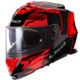 KASK LS2 FF800 STORM II TRACKER BLACK RED-06 L
