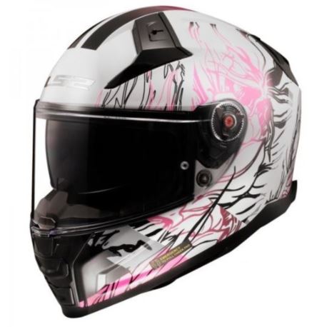 KASK LS2 FF811 VECTOR II DARFLO WHITE-PINK-06 XS