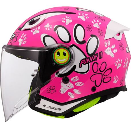 KASK LS2 OF622 FUNNY II PAWS PINK S