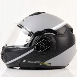 KASK LS2 FF906 ADVANT SWIPE GREY BLACK L