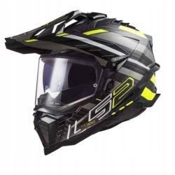 KASK LS2 MX701 EXPLORER C EDGE BLACK H-V YELLOW XL