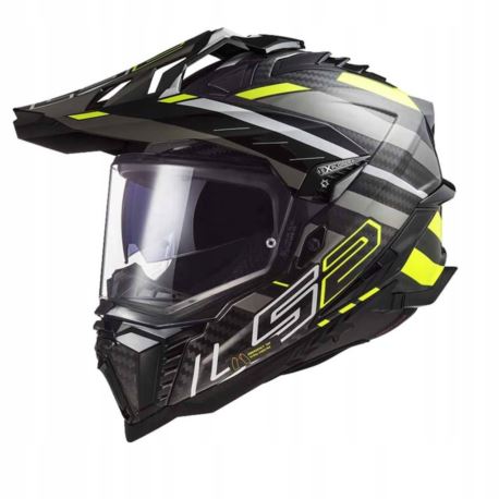 KASK LS2 MX701 EXPLORER C EDGE BLACK H-V YELLOW XL