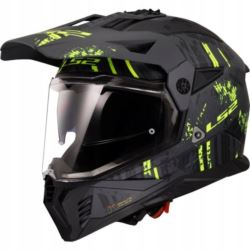 KASK LS2 MX702 PIONEER II CRAZY M. BL. H-V YEL 3XL
