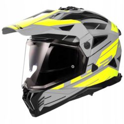KASK LS2 MX702 PIONEER II NAMIB M.GREY H-V YEL 3XL