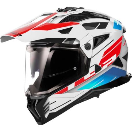 KASK LS2 MX702 PIONEER II NAMIB WHITE BLUE RED 3XL