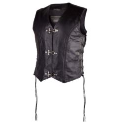 KAMIZELKA SKÓRZANA OZONE RINO BLACK 7XL