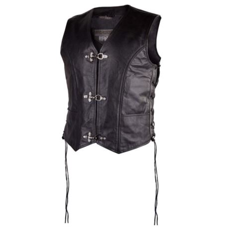 KAMIZELKA SKÓRZANA OZONE RINO BLACK 7XL