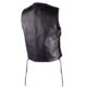 KAMIZELKA SKÓRZANA OZONE RINO BLACK 7XL