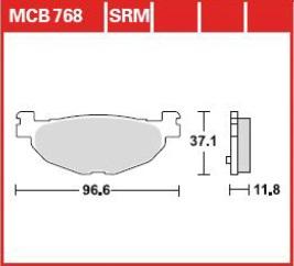 KLOCKI HAMULCOWE TRW LUCAS MCB768