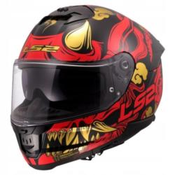 KASK LS2 FF808 STREAM II DRAKO BLACK RED L