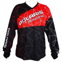 KOSZULKA POLARIS JERSEY CZARNO-CZERWONY M