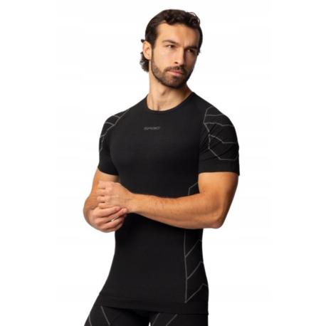 SPAIO MĘSKA KOSZULKA RAPID SHORT BLACK S